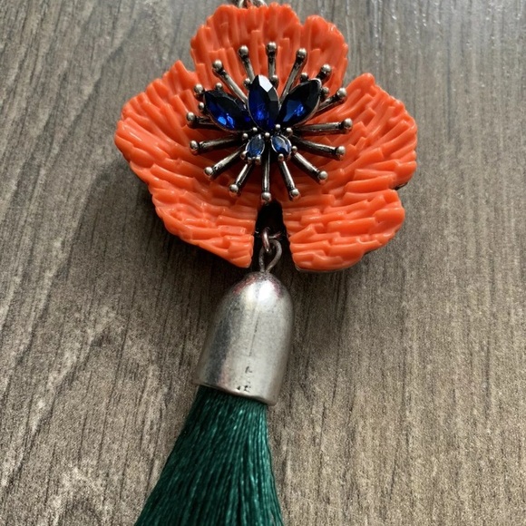 Poppy🌟Swarovski & Tassel Fringe Sweater Necklace - Picture 8 of 8